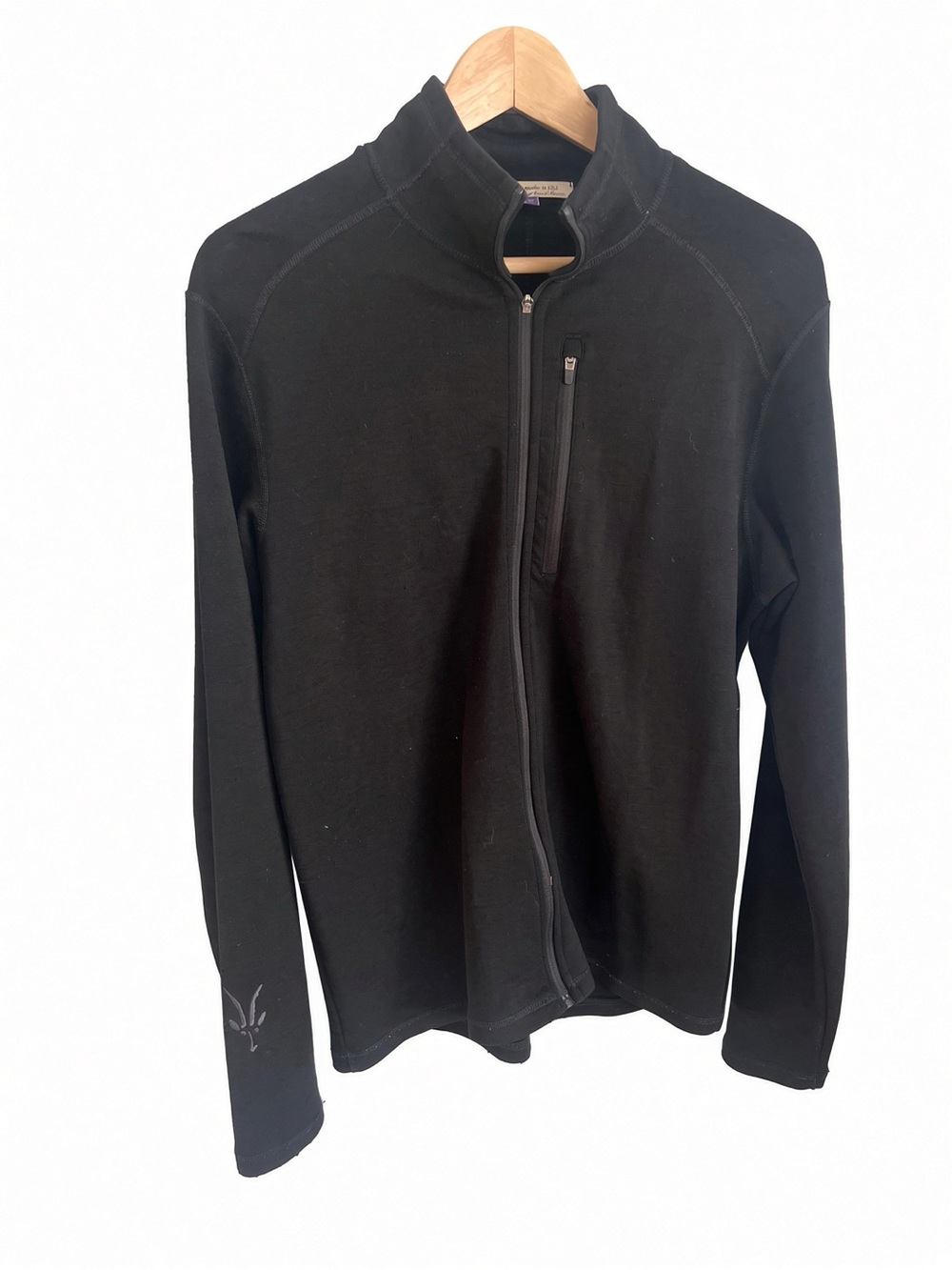 IBEX Men’s Merino Wool Baselayer Full Zip up size medium